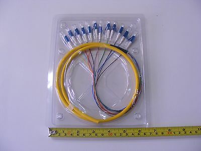 3m Fiber Optic Pigtail, Sm Single Mode 12 Lc Cable 3 Meter Indoor Fusion