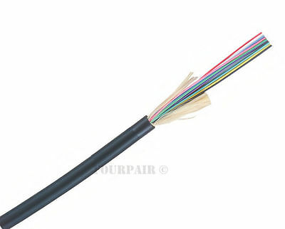Indoor/outdoor 12-strand Multimode 62.5 Fiber Optic Cable - Custom Cuts Per 1ft