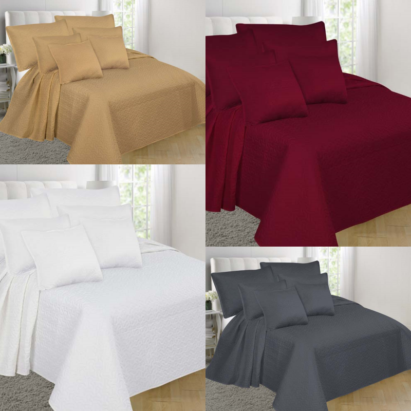 3pc Versatil Bed Cover Bed Top Dressing Bedding Quilted Bedspread Pillow Shams