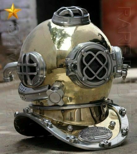 Brass & Iron Diving Divers Helmet Nautical U.s Navy Helmet Nautical Mark V Gift