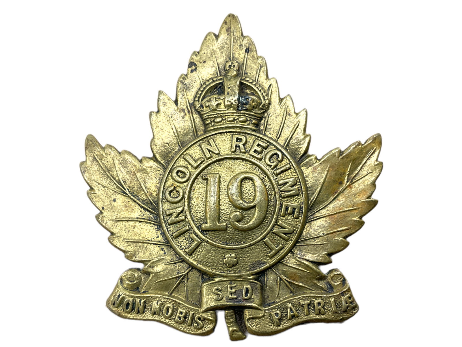 Canadian 19th Lincoln Regiment Cao Badge