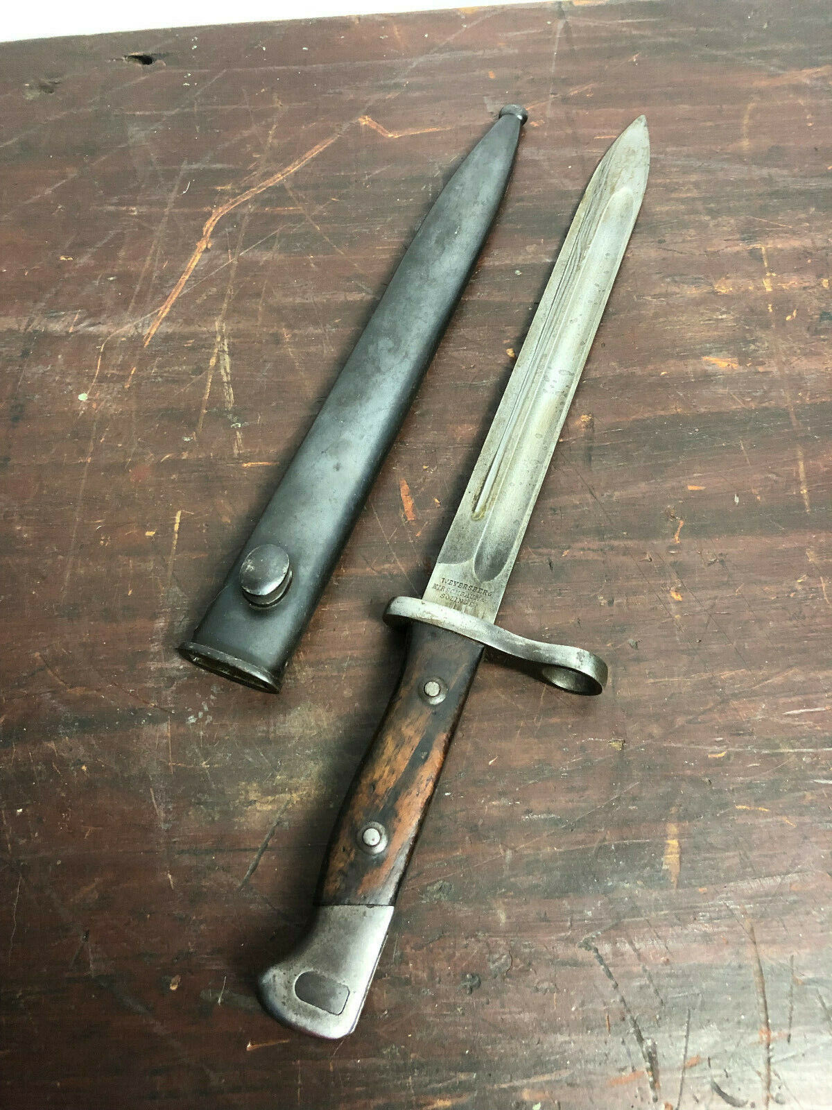 Weyersberg Kirschbaum & C Solingen Germany Antique Bayonet & Scabbard