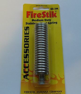 Firestik Ss-3m Medium Duty Stainless Steel Spring For Cb Antenna Mount Usa Made