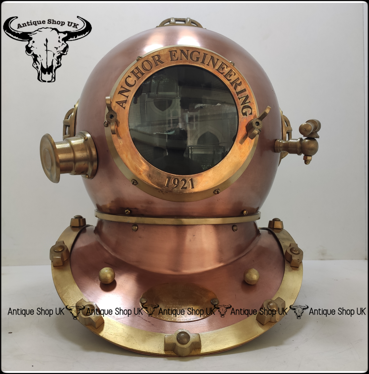 Antique Reproduction Sea Divers Decorative Diving Helmet Desk Nautical Scuba